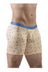ErgoWear EW1775 SLK SE Boxer Briefs Color Peach-Birds